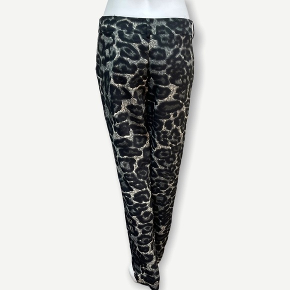 Elli WHITE animal‎ print trouser pant large - Picture 4 of 7